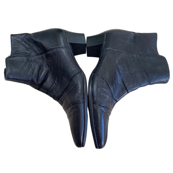 Munro American Black Zip up Bootie Faith Black Kid Size 9.5 Wide - Picture 5 of 11